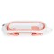 Set Cădiță Pliabilă Cangaroo Balena Pink, Termometru LED 3 Culori, Cadă + Găleată + Stropitoare + Covoraș, Antiderapant, 0 Luni+