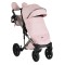 Cărucior 3în1 Cangaroo Eggo Limited Edition Pink, Piele Eco UV50+, Scaun Reversibil, Scaun Auto i-Size R129, Amortizor Lateral, 0-22 kg