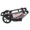Cărucior 3în1 Cangaroo Eggo Limited Edition Pink, Piele Eco UV50+, Scaun Reversibil, Scaun Auto i-Size R129, Amortizor Lateral, 0-22 kg