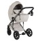 Cărucior 3în1 Cangaroo Eggo Limited Edition Porcelane Shine, Piele Eco UV50+, Scaun Reversibil, Scaun Auto i-Size R129, Amortizor Lateral, 0-22 kg