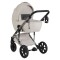 Cărucior 3în1 Cangaroo Eggo Limited Edition Porcelane Shine, Piele Eco UV50+, Scaun Reversibil, Scaun Auto i-Size R129, Amortizor Lateral, 0-22 kg