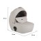 Cărucior 3în1 Cangaroo Eggo Limited Edition Porcelane Shine, Piele Eco UV50+, Scaun Reversibil, Scaun Auto i-Size R129, Amortizor Lateral, 0-22 kg