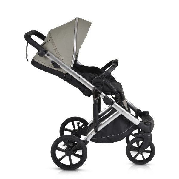 Cărucior 3în1 Cangaroo Eggo Pigeon Grey, Piele Eco UV50+, Scaun Reversibil, Scaun Auto i-Size R129, Amortizor Lateral, 0-22 kg