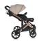 Cărucior 3în1 Cangaroo Eggo Sand Beige, Piele Eco UV50+, Scaun Reversibil, Scaun Auto i-Size R129, Amortizor Lateral, 0-22 kg