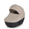Cărucior 3în1 Cangaroo Eggo Sand Beige, Piele Eco UV50+, Scaun Reversibil, Scaun Auto i-Size R129, Amortizor Lateral, 0-22 kg