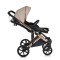 Cărucior 3în1 Cangaroo Eggo Sand Beige, Piele Eco UV50+, Scaun Reversibil, Scaun Auto i-Size R129, Amortizor Lateral, 0-22 kg