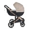Cărucior 3în1 Cangaroo Eggo Sand Beige, Piele Eco UV50+, Scaun Reversibil, Scaun Auto i-Size R129, Amortizor Lateral, 0-22 kg