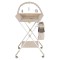 Masă de Înfășat Multifuncțională Moni Kaskada Beige, 5 Poziții Înălțime, Arc Jucării Detașabil, Organizator, 4 Roți cu Frâne, 0-15 kg