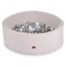 Piscină cu Bile Moni Toys Grey, 200 Bile Colorate Incluse, Fund Moale, Husă Lavabilă cu Fermoar, Diametru 80 cm Interior, 12 Luni+