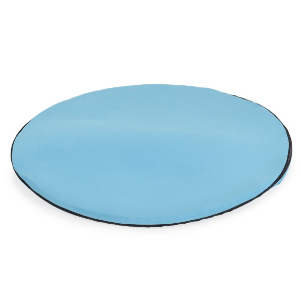 Piscină cu Bile Moni Toys Blue, 200 Bile Colorate Incluse, Fund Moale, Husă Lavabilă cu Fermoar, Diametru 80 cm Interior, 12 Luni+
