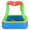 Piscină Gonflabilă cu Bile 2în1 Moni Toys, Căsuță de Joacă, 100 Bile Colorate 6 cm, Interior și Exterior, 2 Ani+