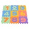Covoraș Puzzle din Spumă EVA Moni Toys, 9 Piese cu Numere, 89x89 cm Asamblat, Colorat, Moale, 10 Luni+