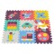 Covoraș Puzzle din Spumă EVA Moni Toys Traffic, 9 Piese cu Vehicule Colorate, 86x86 cm Asamblat, 10 Luni+
