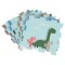 Covoraș Puzzle din Spumă EVA Moni Toys Dino World, 9 Piese cu Dinozauri, 86x86 cm Asamblat, Colorat, 10 Luni+