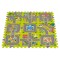 Covoraș Puzzle din Spumă EVA Moni Toys cu Drumuri, 9 Piese, Hartă Oraș cu Drumuri și Clădiri, 90,5x90,5 cm, 10 Luni+