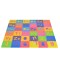 Covoraș Puzzle din Spumă EVA Moni Toys, Alfabet Englez + Cifre, 36 Piese, 180x180 cm Asamblat, Colorat, 10 Luni+