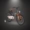 Bicicletă Copii Byox GTR Grey 18" 5-9 Ani, Cadru Aliaj Magneziu, Frâne Disc Față + Spate, Far LED, Roți Ajutatoare