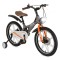 Bicicletă Copii Byox GTR Grey 18" 5-9 Ani, Cadru Aliaj Magneziu, Frâne Disc Față + Spate, Far LED, Roți Ajutatoare