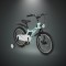Bicicletă Copii Byox GTR Mint 18" 5-9 Ani, Cadru Aliaj Magneziu, Frâne Disc Față + Spate, Far LED, Roți Ajutatoare