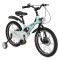 Bicicletă Copii Byox GTR Mint 18" 5-9 Ani, Cadru Aliaj Magneziu, Frâne Disc Față + Spate, Far LED, Roți Ajutatoare