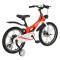 Bicicletă Copii Byox GTR Red 18" 5-9 Ani, Cadru Aliaj Magneziu, Frâne Disc Față + Spate, Far LED, Roți Ajutatoare