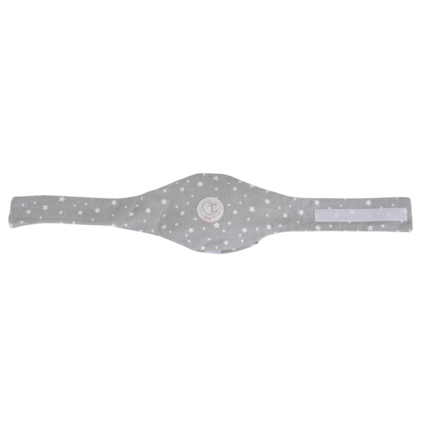 Centură Colici Bebe Hugzzz Grey cu Sâmburi de Cireșe, Compresă Caldă Naturală, 0 luni+