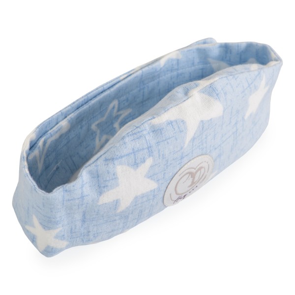 Centură Colici Bebe Hugzzz Blue cu Sâmburi de Cireșe, Compresă Caldă Naturală, 0 luni+