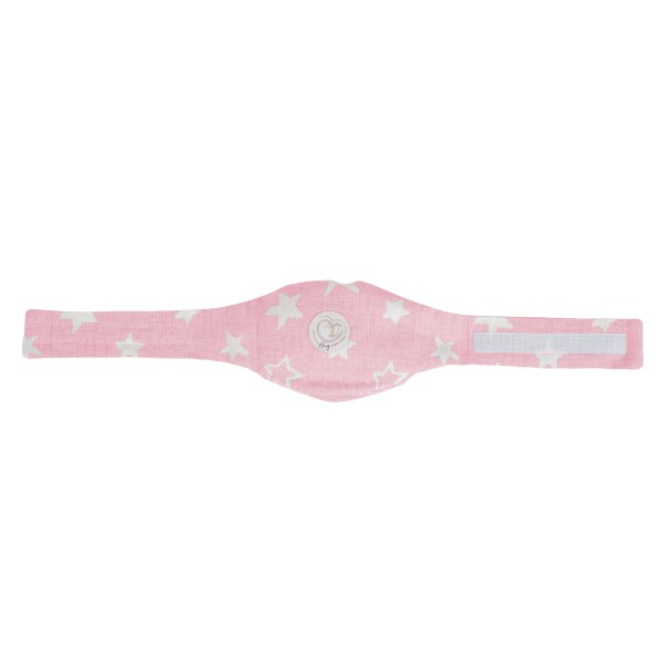 Centură Colici Bebe Hugzzz Pink cu Sâmburi de Cireșe, Compresă Caldă Naturală, 0 luni+
