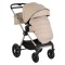 Cărucior 3în1 Cangaroo Joker Vanilla-Beige, Coș Nou-Născut, Scaun Reversibil, Scaun Auto i-Size R129, Pliabil, 0-22 kg