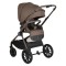 Cărucior 3în1 Cangaroo Joker Brown, Coș Nou-Născut, Scaun Reversibil, Scaun Auto i-Size R129, Pliabil, 0-22 kg