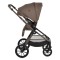 Cărucior 3în1 Cangaroo Joker Brown, Coș Nou-Născut, Scaun Reversibil, Scaun Auto i-Size R129, Pliabil, 0-22 kg