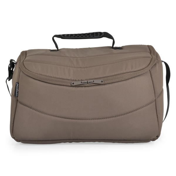 Cărucior 3în1 Cangaroo Joker Brown, Coș Nou-Născut, Scaun Reversibil, Scaun Auto i-Size R129, Pliabil, 0-22 kg