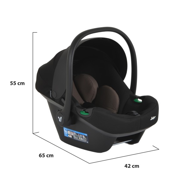 Cărucior 3în1 Cangaroo Joker Brown, Coș Nou-Născut, Scaun Reversibil, Scaun Auto i-Size R129, Pliabil, 0-22 kg