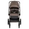 Cărucior 3în1 Cangaroo Joker Brown, Coș Nou-Născut, Scaun Reversibil, Scaun Auto i-Size R129, Pliabil, 0-22 kg
