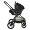 Cărucior 3în1 Cangaroo Joker Brown, Coș Nou-Născut, Scaun Reversibil, Scaun Auto i-Size R129, Pliabil, 0-22 kg