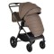 Cărucior 3în1 Cangaroo Joker Brown, Coș Nou-Născut, Scaun Reversibil, Scaun Auto i-Size R129, Pliabil, 0-22 kg
