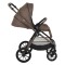 Cărucior 3în1 Cangaroo Joker Brown, Coș Nou-Născut, Scaun Reversibil, Scaun Auto i-Size R129, Pliabil, 0-22 kg