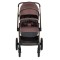 Cărucior 3în1 Cangaroo Joker Coffee, Coș Nou-Născut, Scaun Reversibil, Scaun Auto i-Size R129, Pliabil, 0-22 kg