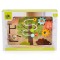 Placă de Activități Montessori din Lemn Moni Toys Copacul, Labirint, Angrenaje, Elemente Glisante, 12 luni+