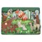 Puzzle din Lemn Animale Sălbatice Moni Toys, Piese cu Mânere, Pădure, 18 luni+