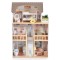 Casă de Păpuși din Lemn Moni Toys Lina, 4 Etaje, 5 Camere, Mobilier și Accesorii Incluse, 3 ani+