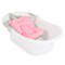 Plasă de Baie Bebeluș Cangaroo Mini Hug Pink, Textil Moale, Curele Fixare, 0-6 luni, Max 8 kg
