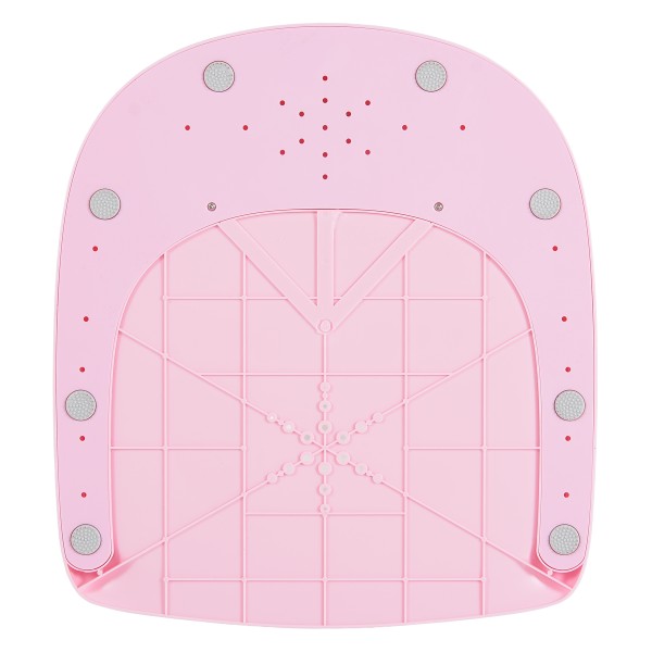 Suport de Baie Bebelusi Moni Quack Pink, Înălțime și Lățime Reglabilă, Efecte Sonore Rață, Rățușcă Cadou, 9-36 luni