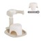 Suport de Baie Bebe cu Scaun Cangaroo Nuggy Beige, Înălțime Reglabilă, Bază Antiderapantă Largă, Scaun Cadou, 9 luni+