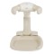 Suport de Baie Bebe cu Scaun Cangaroo Nuggy Beige, Înălțime Reglabilă, Bază Antiderapantă Largă, Scaun Cadou, 9 luni+