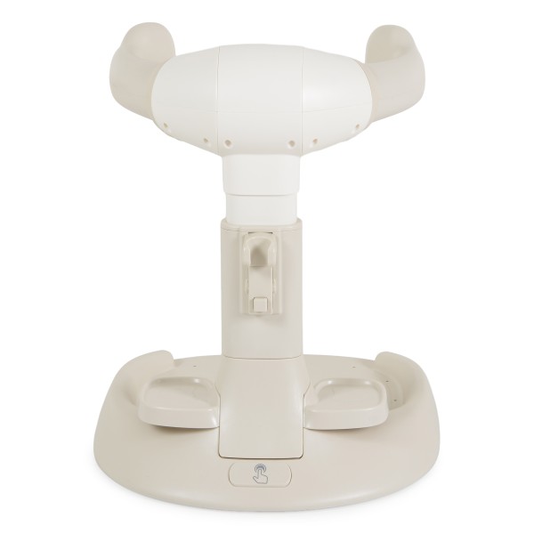 Suport de Baie Bebe cu Scaun Cangaroo Nuggy Beige, Înălțime Reglabilă, Bază Antiderapantă Largă, Scaun Cadou, 9 luni+