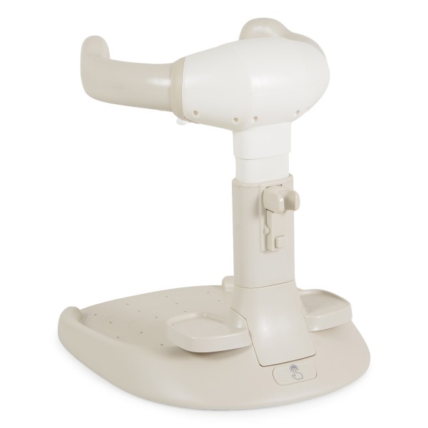 Suport de Baie Bebe cu Scaun Cangaroo Nuggy Beige, Înălțime Reglabilă, Bază Antiderapantă Largă, Scaun Cadou, 9 luni+