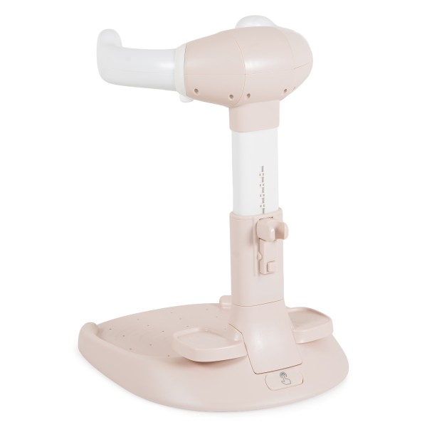 Suport de Baie Bebe cu Scaun Cangaroo Nuggy Pink, Înălțime Reglabilă, Bază Antiderapantă Largă, Scaun Cadou, 9 luni+