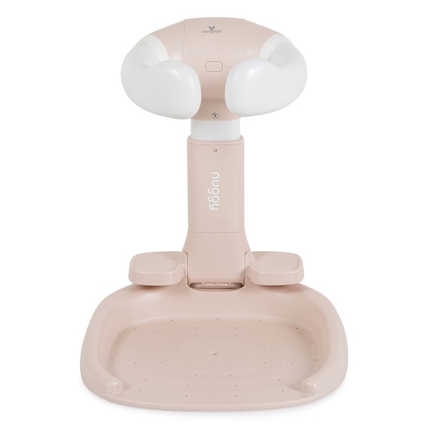 Suport de Baie Bebe cu Scaun Cangaroo Nuggy Pink, Înălțime Reglabilă, Bază Antiderapantă Largă, Scaun Cadou, 9 luni+