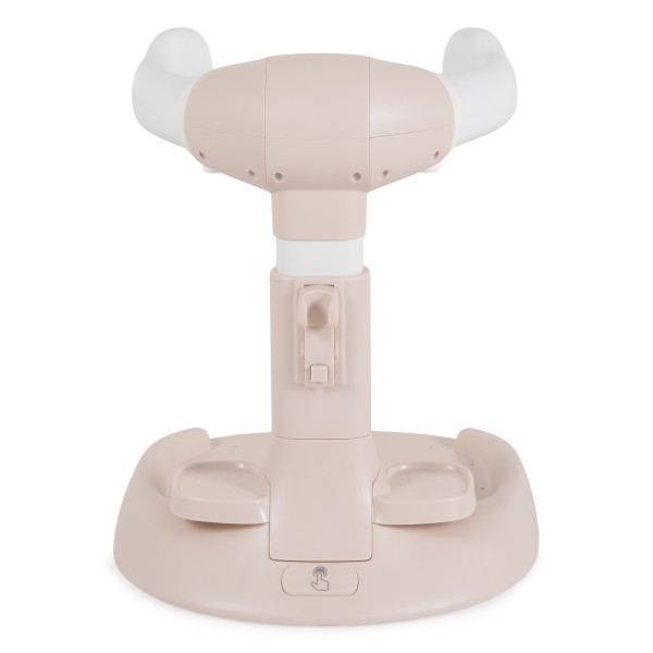 Suport de Baie Bebe cu Scaun Cangaroo Nuggy Pink, Înălțime Reglabilă, Bază Antiderapantă Largă, Scaun Cadou, 9 luni+